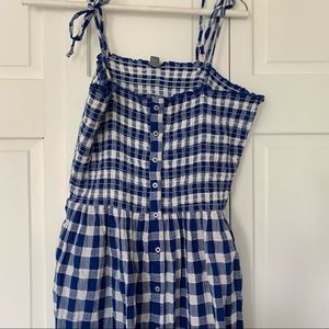 Aerie blue gingham dress💙 Medium